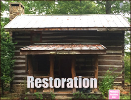 Historic Log Cabin Restoration  Needham, Alabama